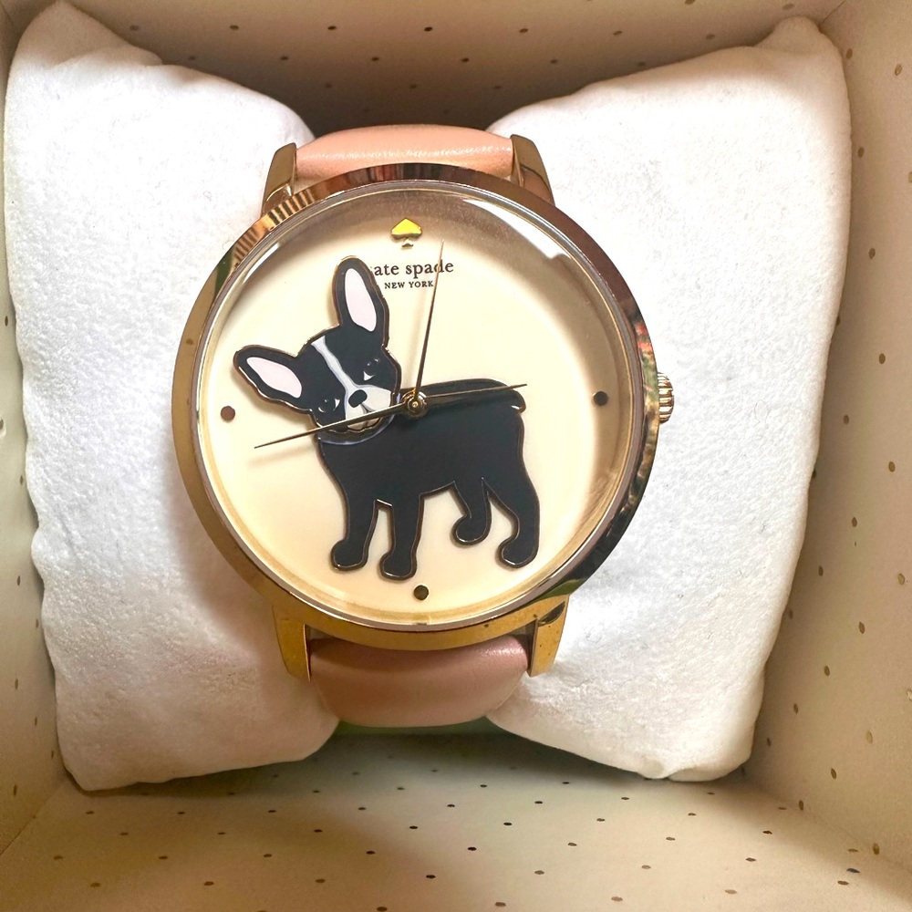 Kate Spade French Bull Dog Watch